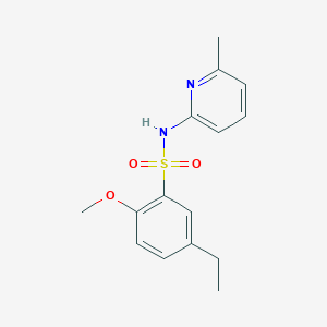 5-ethyl-2-methoxy-N-(6-methyl-2-pyridinyl)benzenesulfonamide
