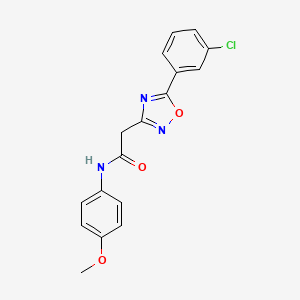 2-[5-(3-chlorophenyl)-1,2,4-oxadiazol-3-yl]-N-(4-methoxyphenyl)acetamide