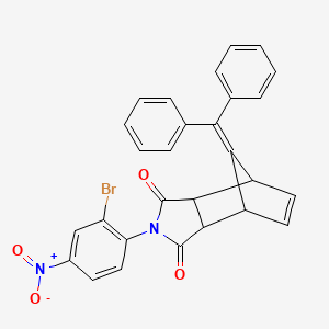 4-(2-bromo-4-nitrophenyl)-10-(diphenylmethylene)-4-azatricyclo[5.2.1.0~2,6~]dec-8-ene-3,5-dione