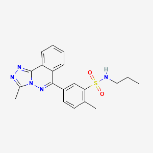 molecular formula C20H21N5O2S B4979110 2-methyl-5-(3-methyl[1,2,4]triazolo[3,4-a]phthalazin-6-yl)-N-propylbenzenesulfonamide 