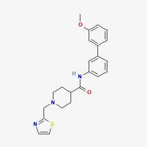 N-(3'-methoxy-3-biphenylyl)-1-(1,3-thiazol-2-ylmethyl)-4-piperidinecarboxamide