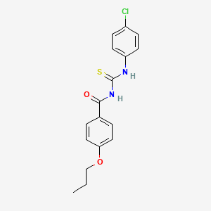 N-{[(4-chlorophenyl)amino]carbonothioyl}-4-propoxybenzamide