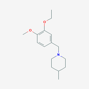 molecular formula C16H25NO2 B4979155 1-(3-ethoxy-4-methoxybenzyl)-4-methylpiperidine 
