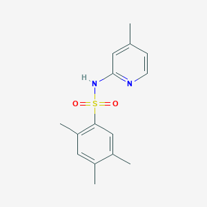molecular formula C15H18N2O2S B497919 2,4,5-trimethyl-N-(4-methyl-2-pyridinyl)benzenesulfonamide CAS No. 927637-49-8