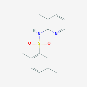 molecular formula C14H16N2O2S B497920 2,5-dimethyl-N-(3-methyl-2-pyridinyl)benzenesulfonamide CAS No. 898085-16-0