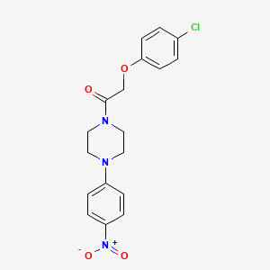 molecular formula C18H18ClN3O4 B4979204 1-[(4-chlorophenoxy)acetyl]-4-(4-nitrophenyl)piperazine 