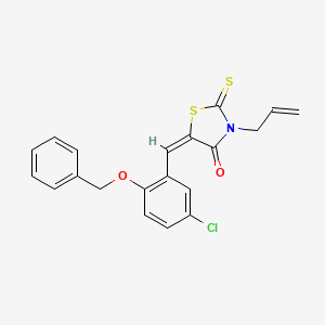 molecular formula C20H16ClNO2S2 B4979210 3-allyl-5-[2-(benzyloxy)-5-chlorobenzylidene]-2-thioxo-1,3-thiazolidin-4-one 