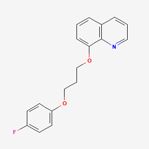 molecular formula C18H16FNO2 B4979214 8-[3-(4-fluorophenoxy)propoxy]quinoline 