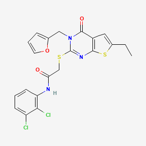 N-(2,3-dichlorophenyl)-2-{[6-ethyl-3-(2-furylmethyl)-4-oxo-3,4-dihydrothieno[2,3-d]pyrimidin-2-yl]thio}acetamide