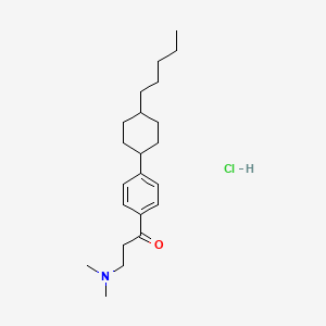 3-(dimethylamino)-1-[4-(4-pentylcyclohexyl)phenyl]-1-propanone hydrochloride