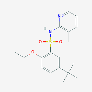 molecular formula C18H24N2O3S B497924 5-tert-butyl-2-ethoxy-N-(3-methyl-2-pyridinyl)benzenesulfonamide CAS No. 927637-55-6