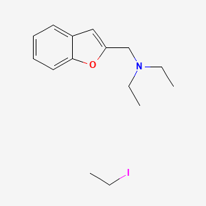 molecular formula C15H22INO B4979241 N-(1-benzofuran-2-ylmethyl)-N-ethylethanamine - iodoethane (1:1) 