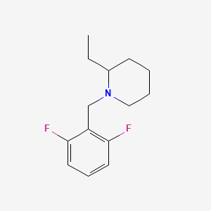 molecular formula C14H19F2N B4979246 1-(2,6-difluorobenzyl)-2-ethylpiperidine 