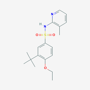 molecular formula C18H24N2O3S B497926 3-tert-butyl-4-ethoxy-N-(3-methyl-2-pyridinyl)benzenesulfonamide CAS No. 927637-59-0