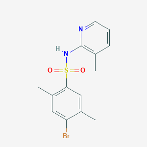 molecular formula C14H15BrN2O2S B497927 4-bromo-2,5-dimethyl-N-(3-methyl-2-pyridinyl)benzenesulfonamide CAS No. 915928-66-4