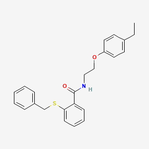 2-(benzylthio)-N-[2-(4-ethylphenoxy)ethyl]benzamide