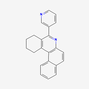 molecular formula C22H18N2 B4979303 5-(3-pyridinyl)-1,2,3,4-tetrahydrobenzo[a]phenanthridine 