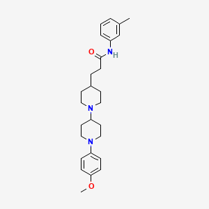 molecular formula C27H37N3O2 B4979334 3-[1'-(4-methoxyphenyl)-1,4'-bipiperidin-4-yl]-N-(3-methylphenyl)propanamide 