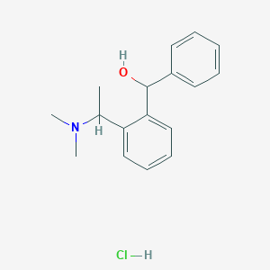 molecular formula C17H22ClNO B4979359 {2-[1-(dimethylamino)ethyl]phenyl}(phenyl)methanol hydrochloride 