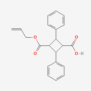 molecular formula C21H20O4 B4979376 3-[(allyloxy)carbonyl]-2,4-diphenylcyclobutanecarboxylic acid 