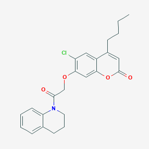 4-butyl-6-chloro-7-[2-(3,4-dihydro-1(2H)-quinolinyl)-2-oxoethoxy]-2H-chromen-2-one