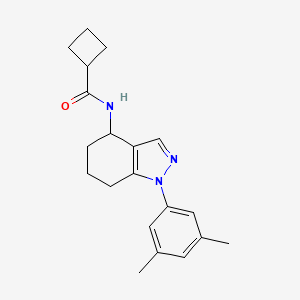 molecular formula C20H25N3O B4979459 N-[1-(3,5-dimethylphenyl)-4,5,6,7-tetrahydro-1H-indazol-4-yl]cyclobutanecarboxamide 