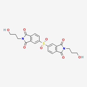 molecular formula C22H20N2O8S B4979471 5,5'-sulfonylbis[2-(3-hydroxypropyl)-1H-isoindole-1,3(2H)-dione] CAS No. 424816-97-7