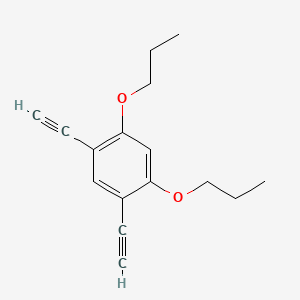 molecular formula C16H18O2 B4979475 1,5-diethynyl-2,4-dipropoxybenzene 