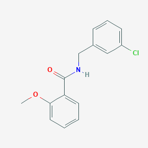 molecular formula C15H14ClNO2 B4979483 N-(3-chlorobenzyl)-2-methoxybenzamide 