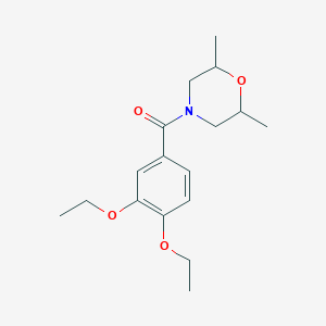 molecular formula C17H25NO4 B4979488 4-(3,4-diethoxybenzoyl)-2,6-dimethylmorpholine 