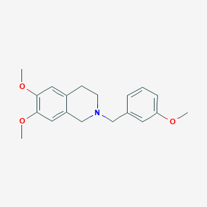 molecular formula C19H23NO3 B4979505 6,7-dimethoxy-2-(3-methoxybenzyl)-1,2,3,4-tetrahydroisoquinoline 
