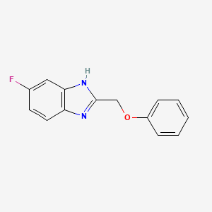 molecular formula C14H11FN2O B4979555 5-fluoro-2-(phenoxymethyl)-1H-benzimidazole 