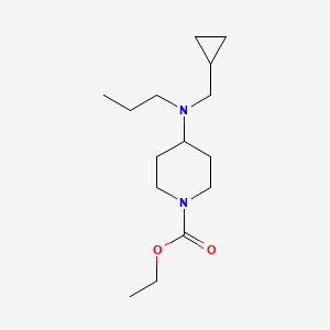molecular formula C15H28N2O2 B4979557 ethyl 4-[(cyclopropylmethyl)(propyl)amino]-1-piperidinecarboxylate 