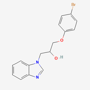 molecular formula C16H15BrN2O2 B4979572 1-(1H-benzimidazol-1-yl)-3-(4-bromophenoxy)-2-propanol 