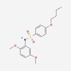 molecular formula C18H23NO5S B4979592 4-butoxy-N-(2,5-dimethoxyphenyl)benzenesulfonamide 