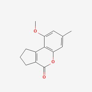 molecular formula C14H14O3 B4979600 9-methoxy-7-methyl-2,3-dihydrocyclopenta[c]chromen-4(1H)-one 