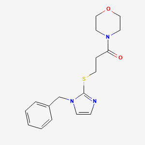 4-{3-[(1-benzyl-1H-imidazol-2-yl)thio]propanoyl}morpholine