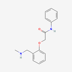 molecular formula C16H18N2O2 B4979652 2-{2-[(methylamino)methyl]phenoxy}-N-phenylacetamide 