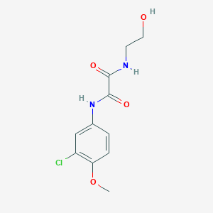 N-(3-chloro-4-methoxyphenyl)-N'-(2-hydroxyethyl)ethanediamide