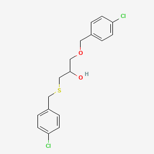 molecular formula C17H18Cl2O2S B4979691 1-[(4-chlorobenzyl)oxy]-3-[(4-chlorobenzyl)thio]-2-propanol 