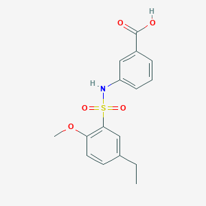 3-{[(5-Ethyl-2-methoxyphenyl)sulfonyl]amino}benzoic acid