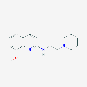 8-methoxy-4-methyl-N-[2-(1-piperidinyl)ethyl]-2-quinolinamine