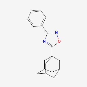 molecular formula C18H20N2O B4979776 5-(1-adamantyl)-3-phenyl-1,2,4-oxadiazole 