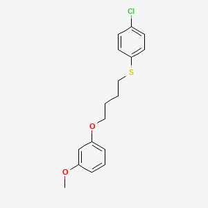 molecular formula C17H19ClO2S B4979810 1-{4-[(4-chlorophenyl)thio]butoxy}-3-methoxybenzene 