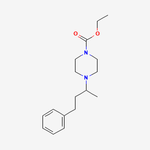 ethyl 4-(1-methyl-3-phenylpropyl)-1-piperazinecarboxylate