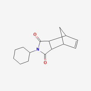 molecular formula C15H19NO2 B4979832 4-cyclohexyl-4-azatricyclo[5.2.1.0~2,6~]dec-8-ene-3,5-dione 