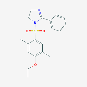 1-((4-ethoxy-2,5-dimethylphenyl)sulfonyl)-2-phenyl-4,5-dihydro-1H-imidazole