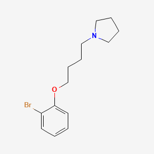 molecular formula C14H20BrNO B4979922 1-[4-(2-bromophenoxy)butyl]pyrrolidine 