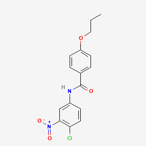 molecular formula C16H15ClN2O4 B4979927 N-(4-chloro-3-nitrophenyl)-4-propoxybenzamide CAS No. 6241-96-9
