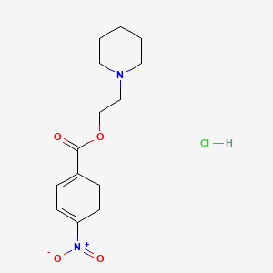 molecular formula C14H19ClN2O4 B4979934 2-(1-piperidinyl)ethyl 4-nitrobenzoate hydrochloride 